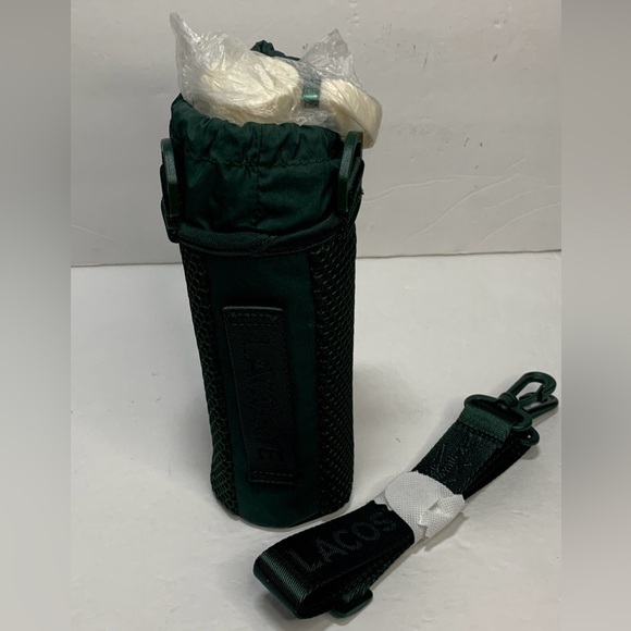 Lacoste Glass Tumbler with Holder & Strap New - Picture 6 of 10